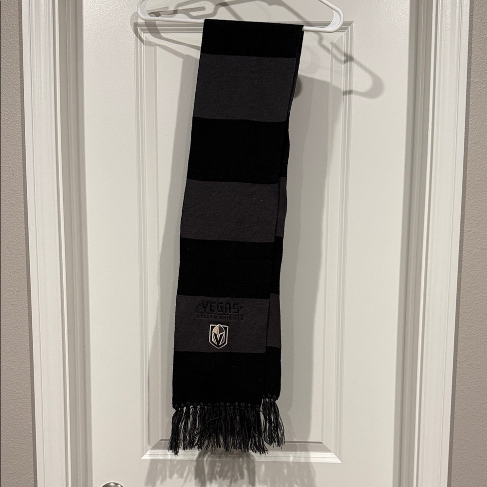 Black and Gray Scarf Golden Knights Hockey